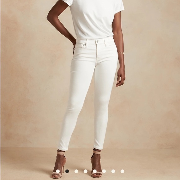 BANANA Republic white skinny jeans size 26 - Picture 9 of 10